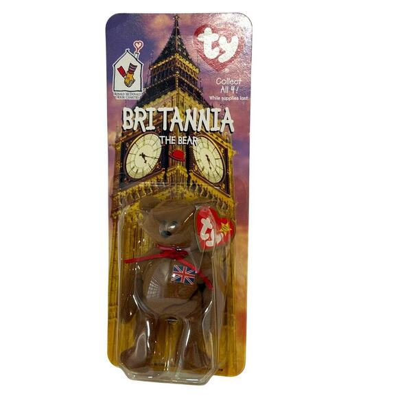 Ty Beanie Babies Britannia The Bear McDonald’s Teenie Beanie Baby 1999 – NEW OG - Picture 1 of 4